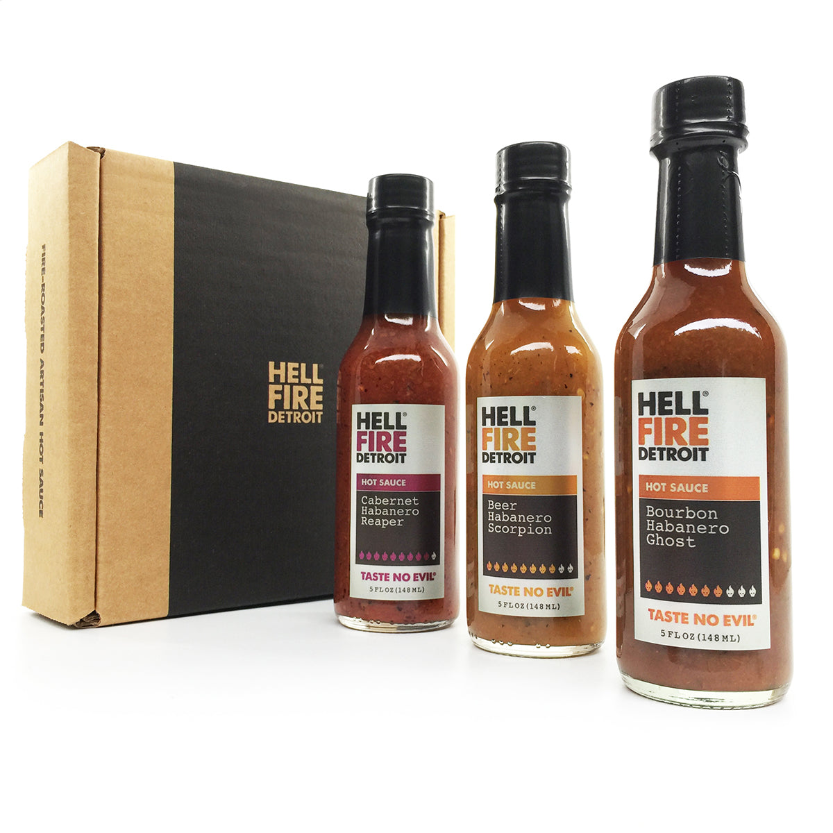 Hell Fire Detroit Inferno Hot Sauce Gift Set - image 7