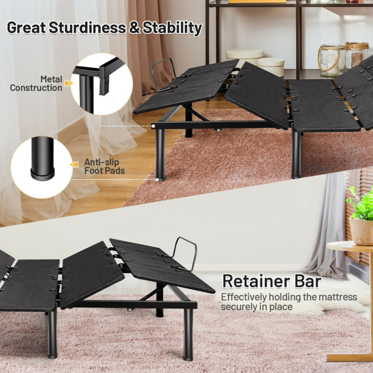 Adjustable Bed Base Frame with Head and Foot Incline - image 6