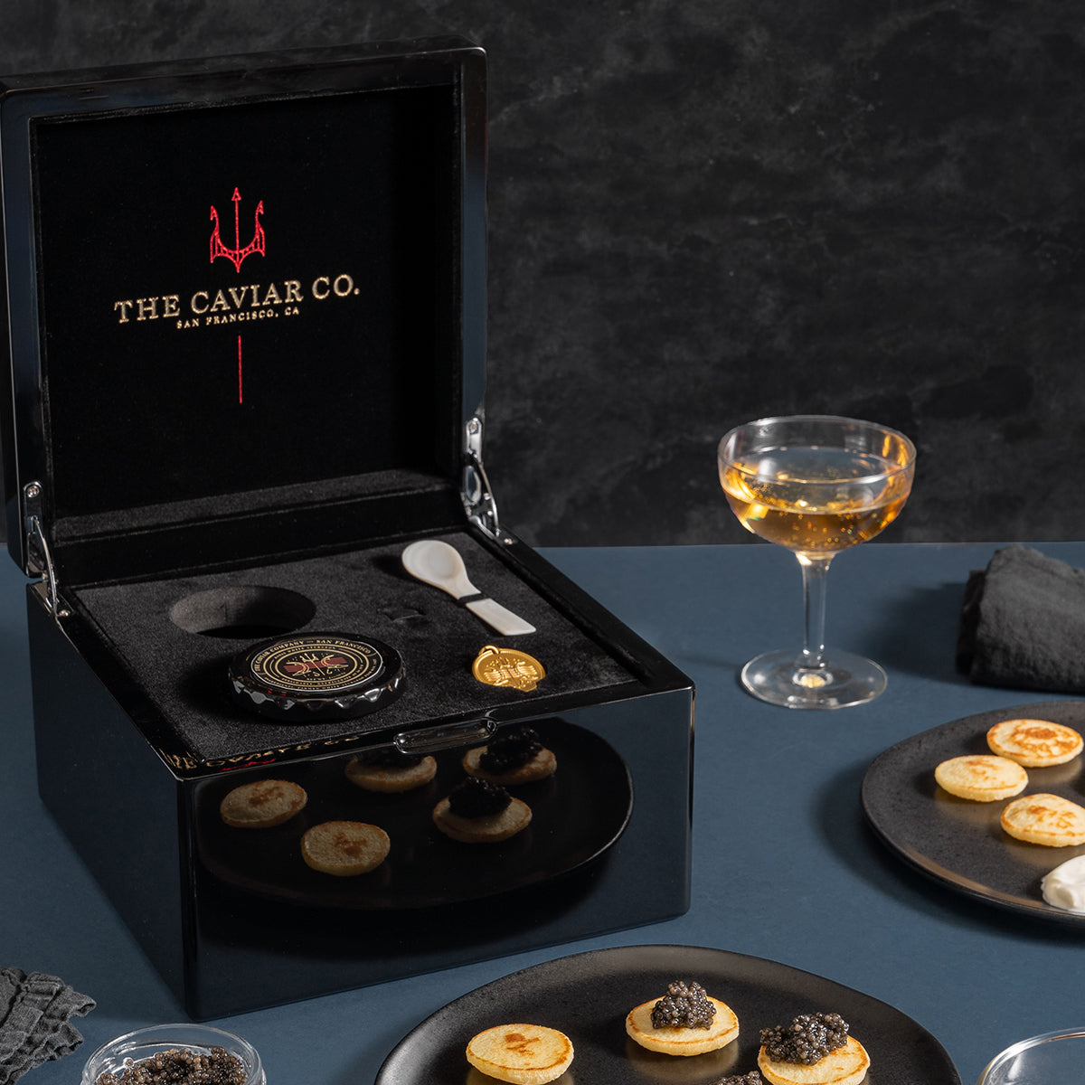 The Caviar Co. Tasting Duo Lacquer Case