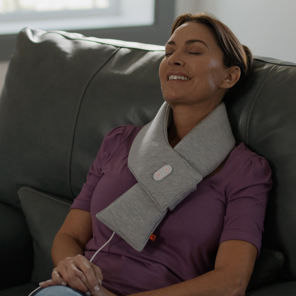 Calming Heat™ Copper Infused Massaging Neck Wrap by Sharper Image