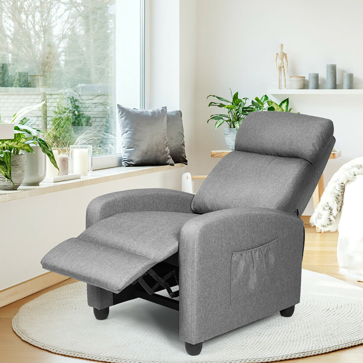 Wingback Massaging Recliner Chair - image 21