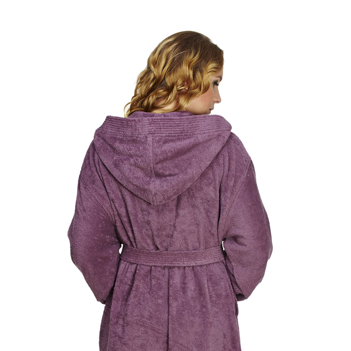 Turkish Cotton Ankle Length Hooded Bathrobe - image 23