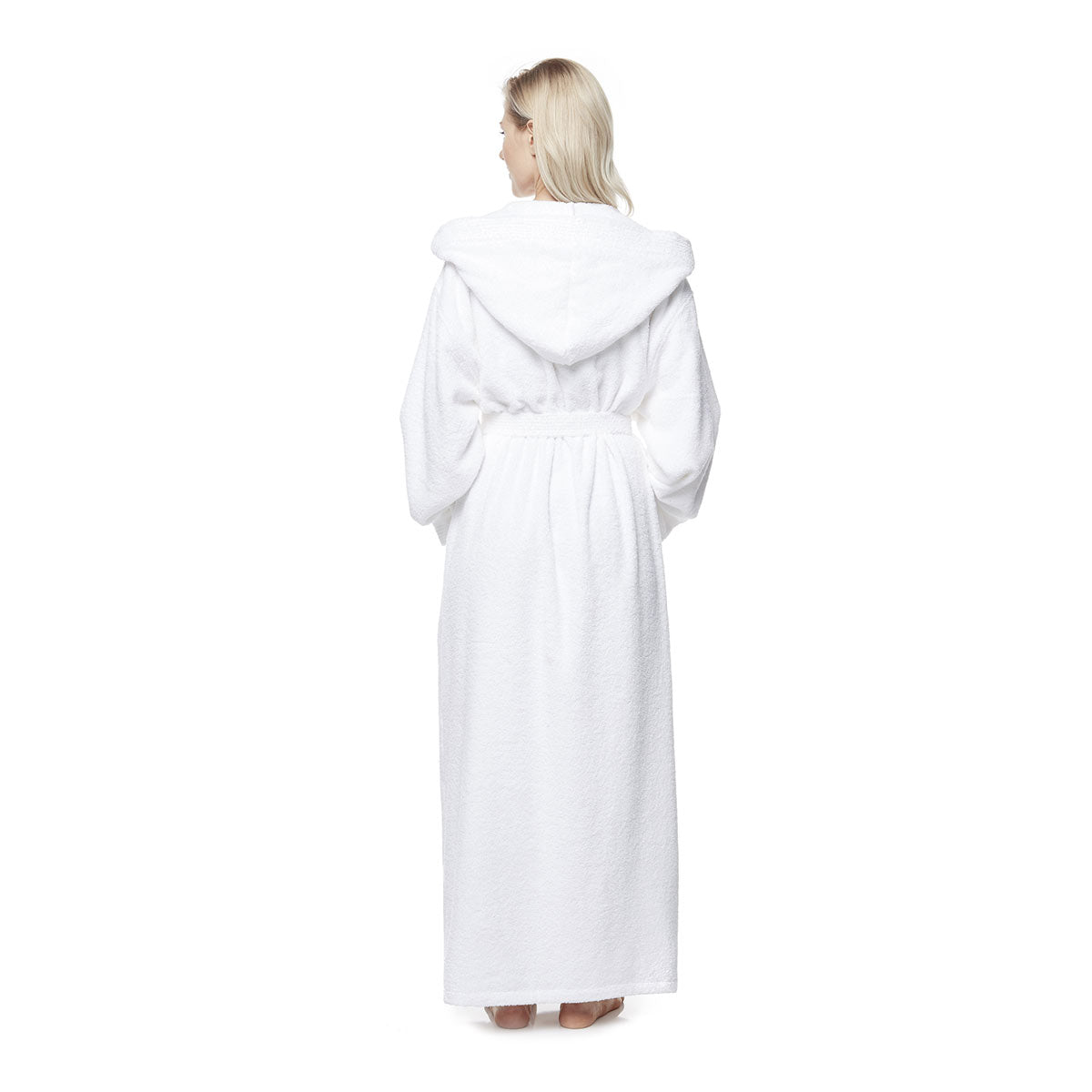 Turkish Cotton Ankle Length Hooded Bathrobe - image 5