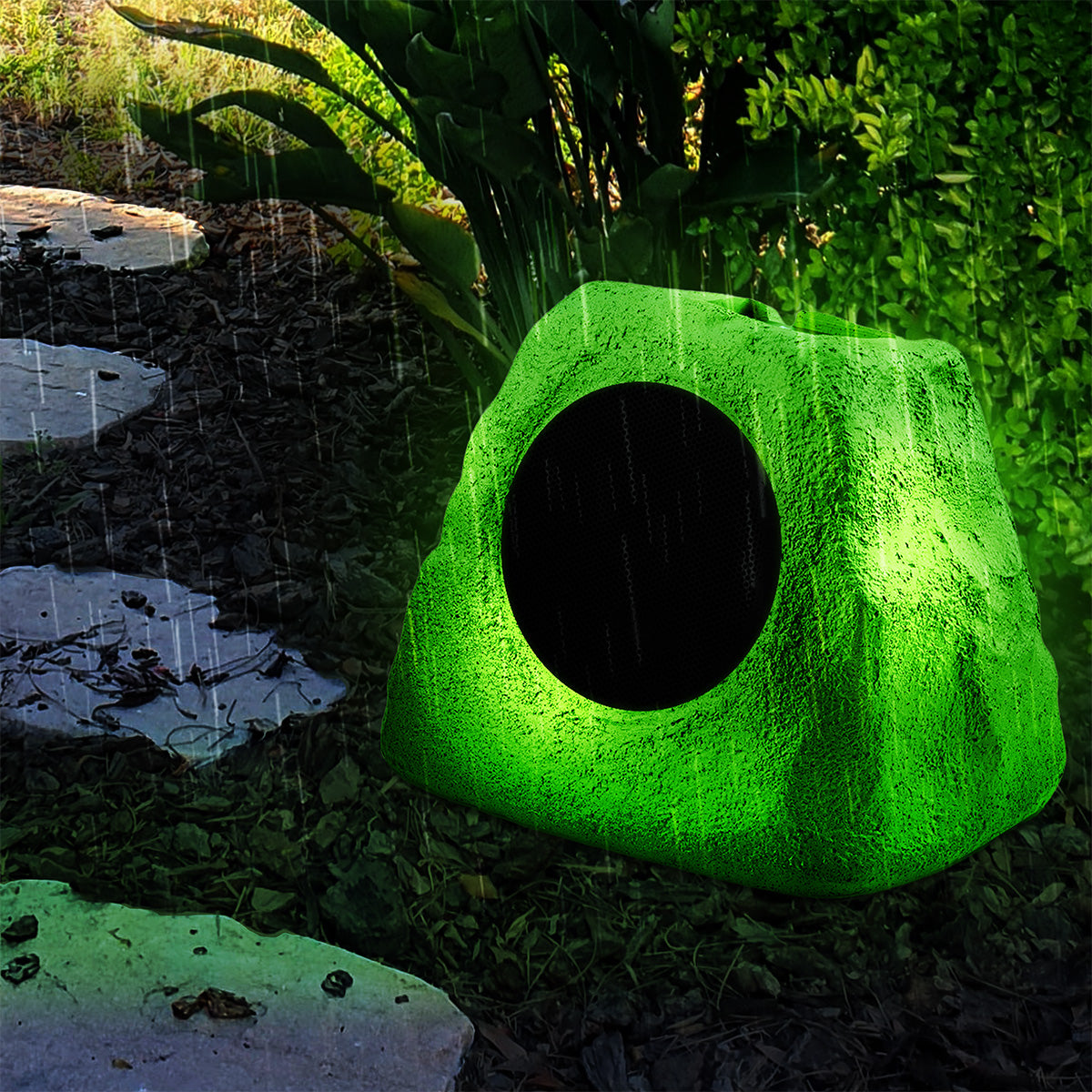 Solar Powered Bluetooth Rock Speaker with Multilink