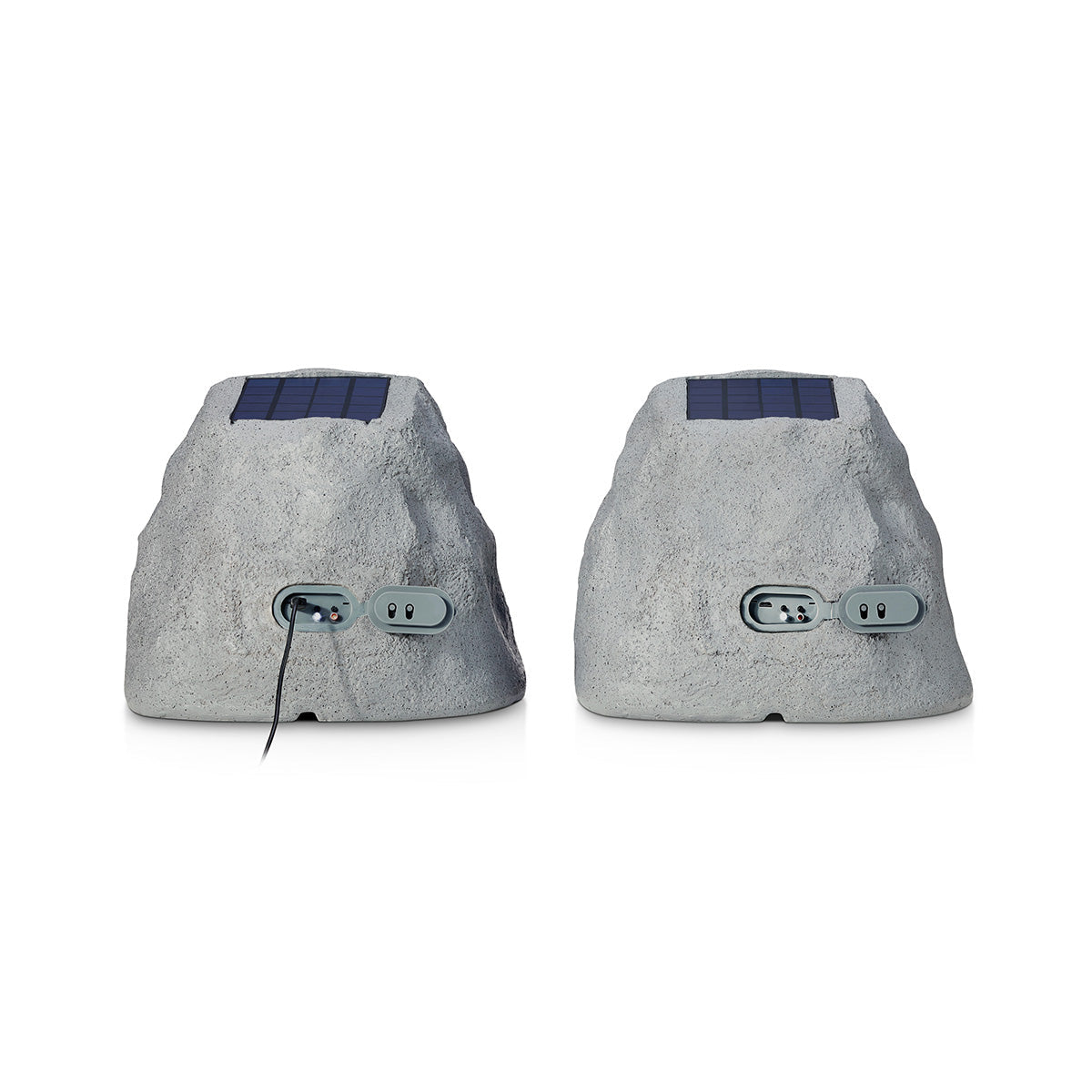Solar Powered Bluetooth Rock Speakers with Multilink (Set of 2) - image 2