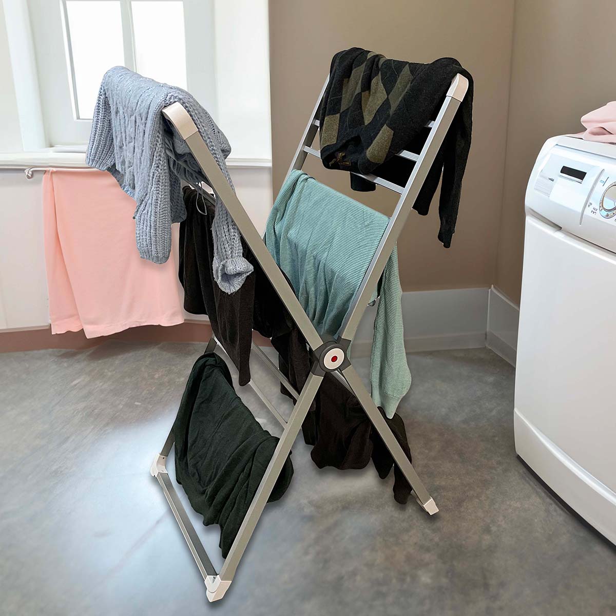 Scissor Style Heated Drying Rack - image 3