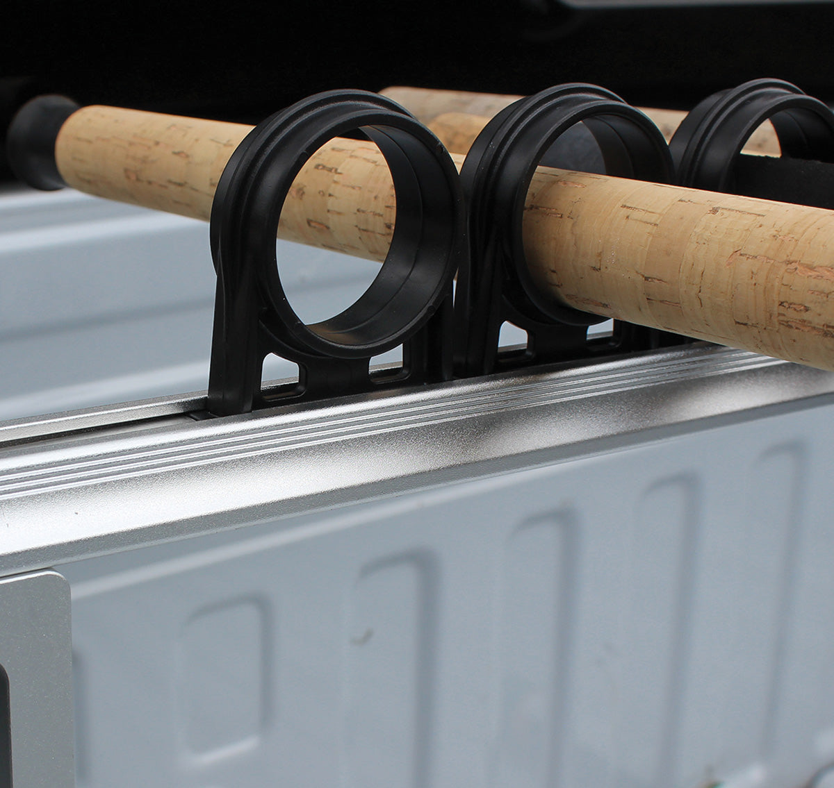 Aluminum Clamp-On Fly Fishing Rod Holder for Truck with 5 Rod Storage - image 3