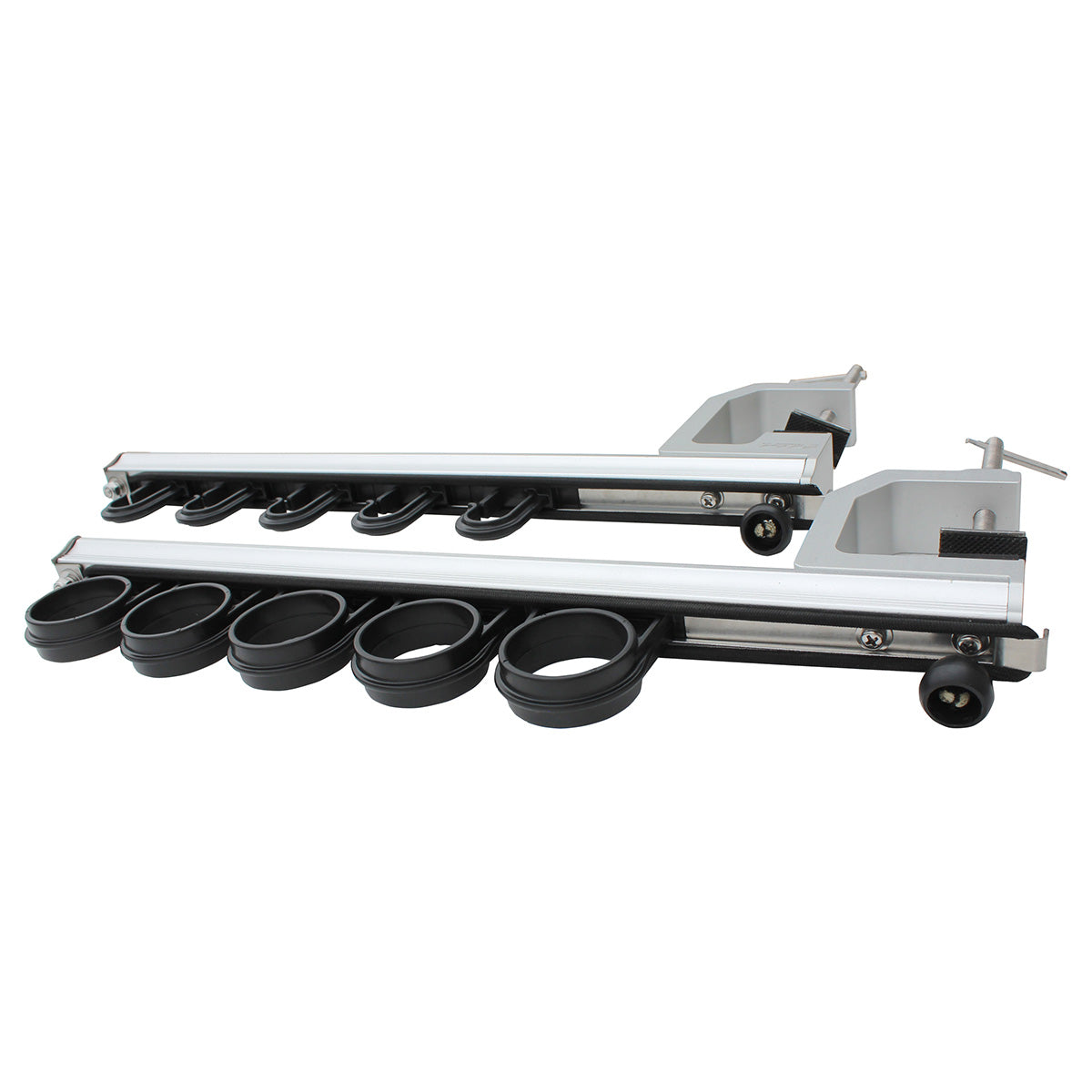 Aluminum Clamp-On Fly Fishing Rod Holder for Truck with 5 Rod Storage - image 6