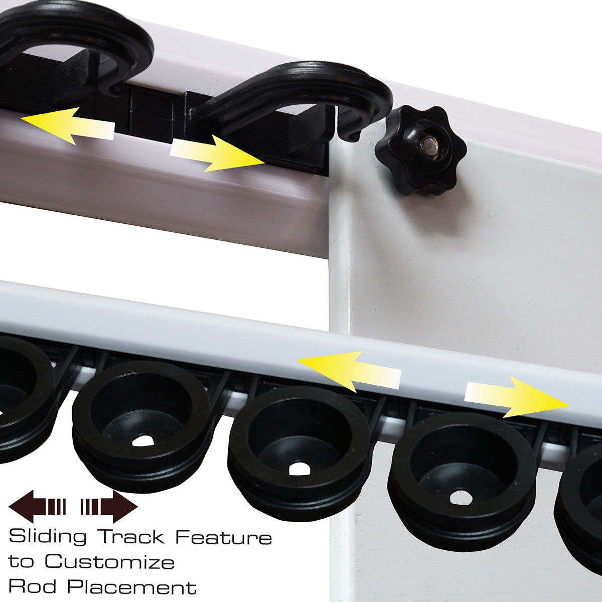 Modular 14 Fishing Rod Rack and Tackle Organizer - image 4