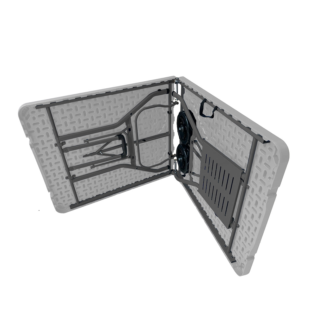 Rolling Table with 4 Folding Chairs Combo - image 38