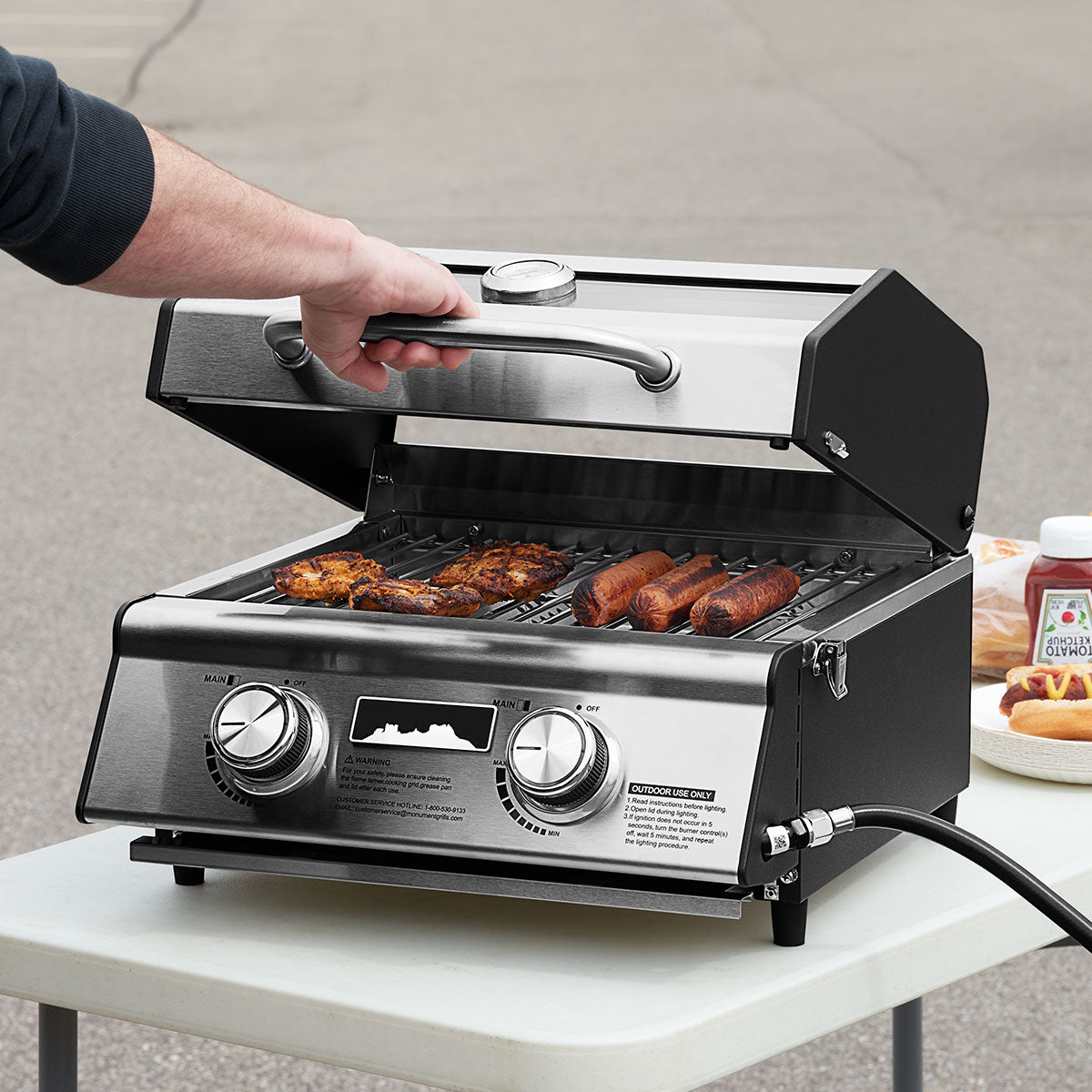 Tabletop Propane Gas Grill