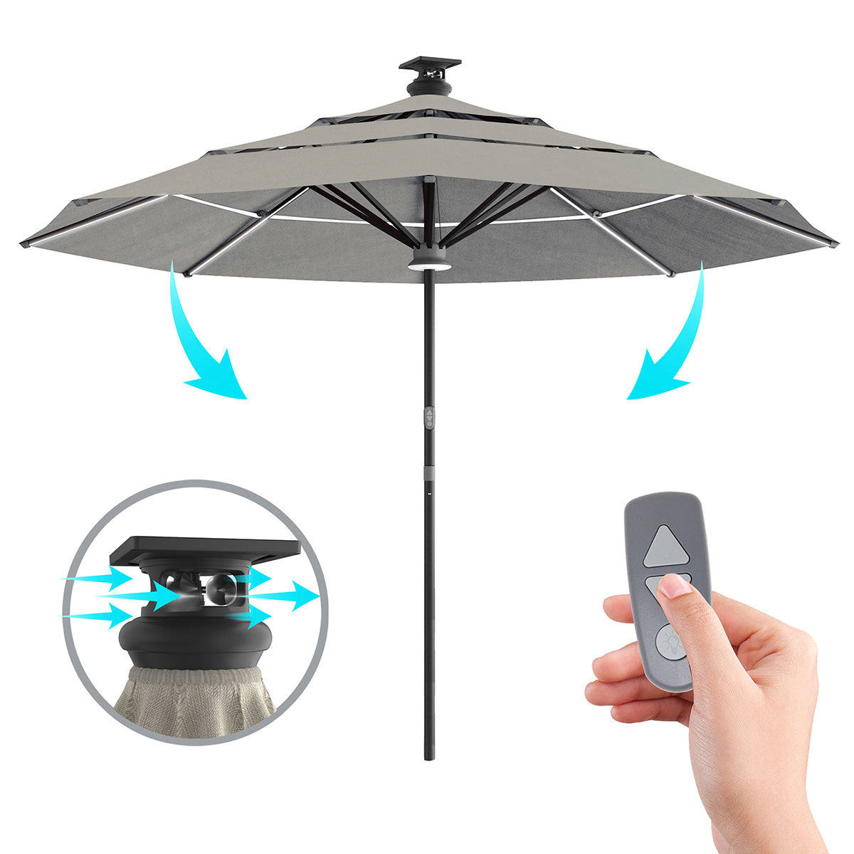 11' Smart Outdoor Umbrella - image 19
