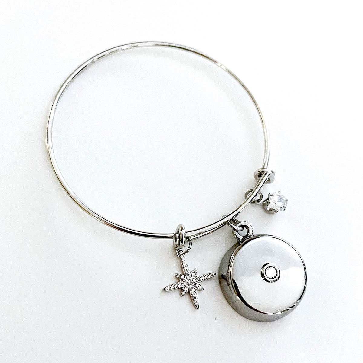 Safety Star Burst Charm Bracelet with Crystal Pendant - image 10