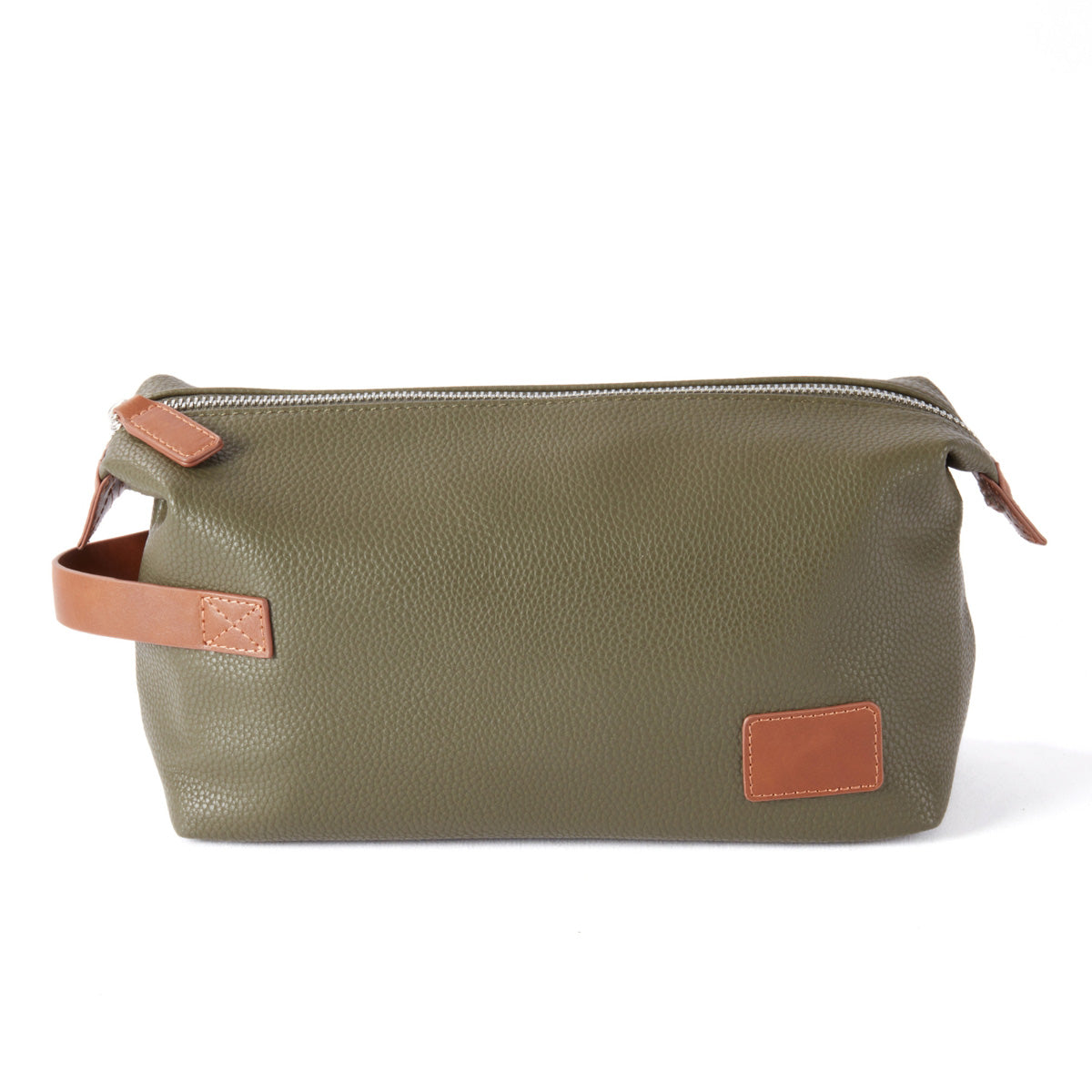 Leather Toiletry Bag with Brown Accents - image 2