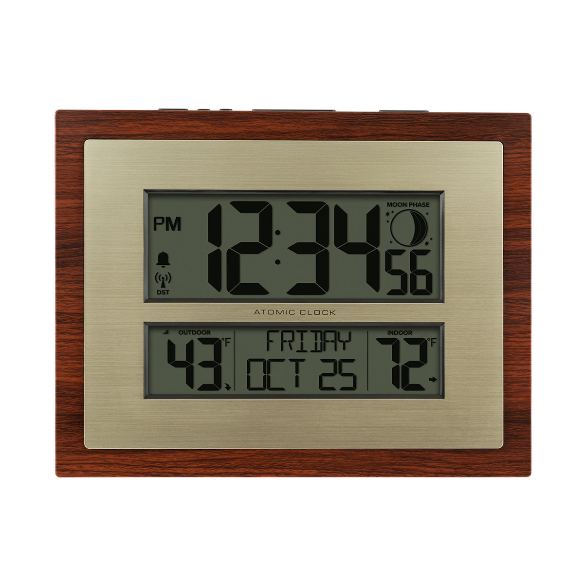 Atomic Digital Wall Clock with Moon Phase - image 6