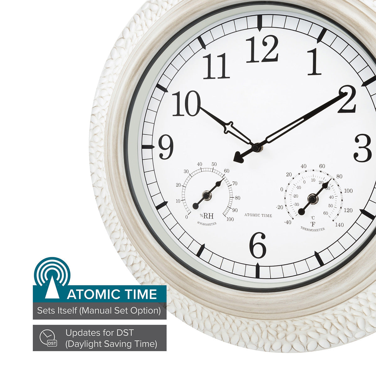 21'' Indoor-Outdoor Atomic Wall Clock - image 3