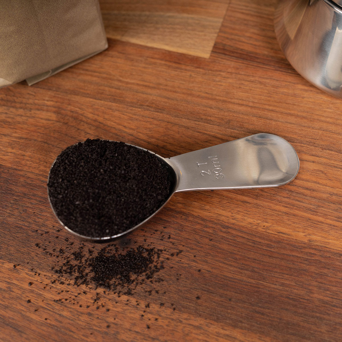500 mL Stainless Steel Espresso Maker and Spoon Set - image 6