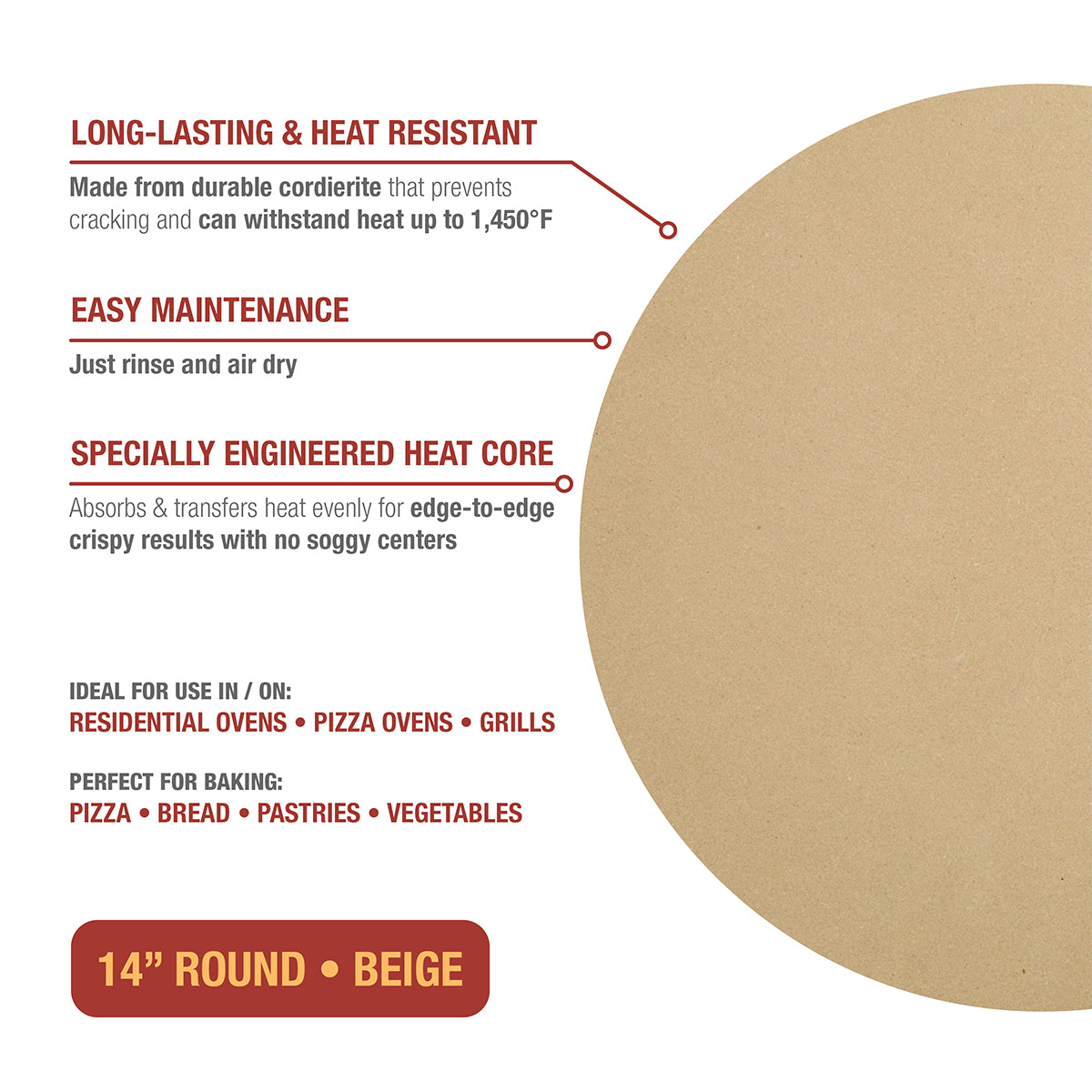 Pizza Stone and Peel Set - image 3