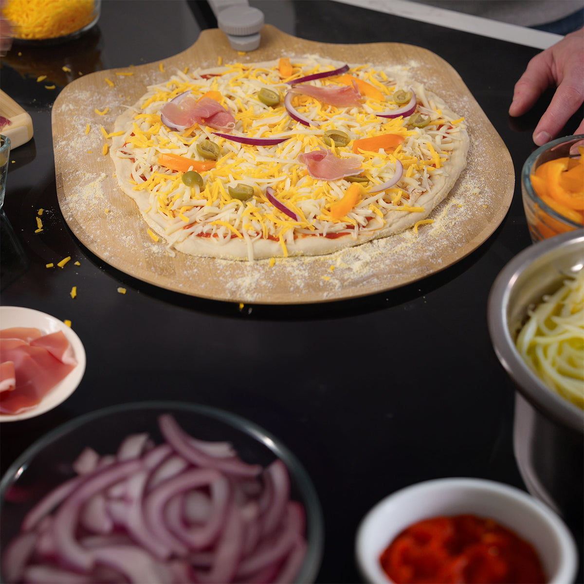 3-Piece Glazed Pizza Stone Set - image 13