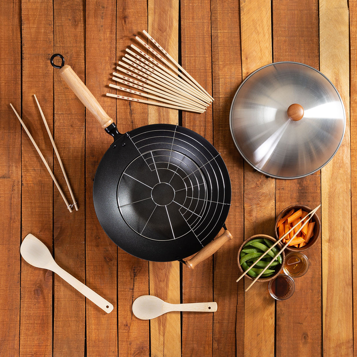 10-Piece 14'' Nonstick Wok Set