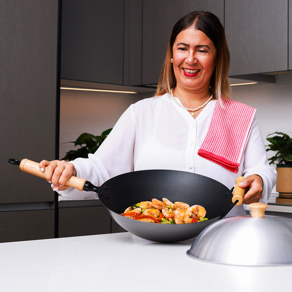 10-Piece 14'' Nonstick Wok Set - image 5