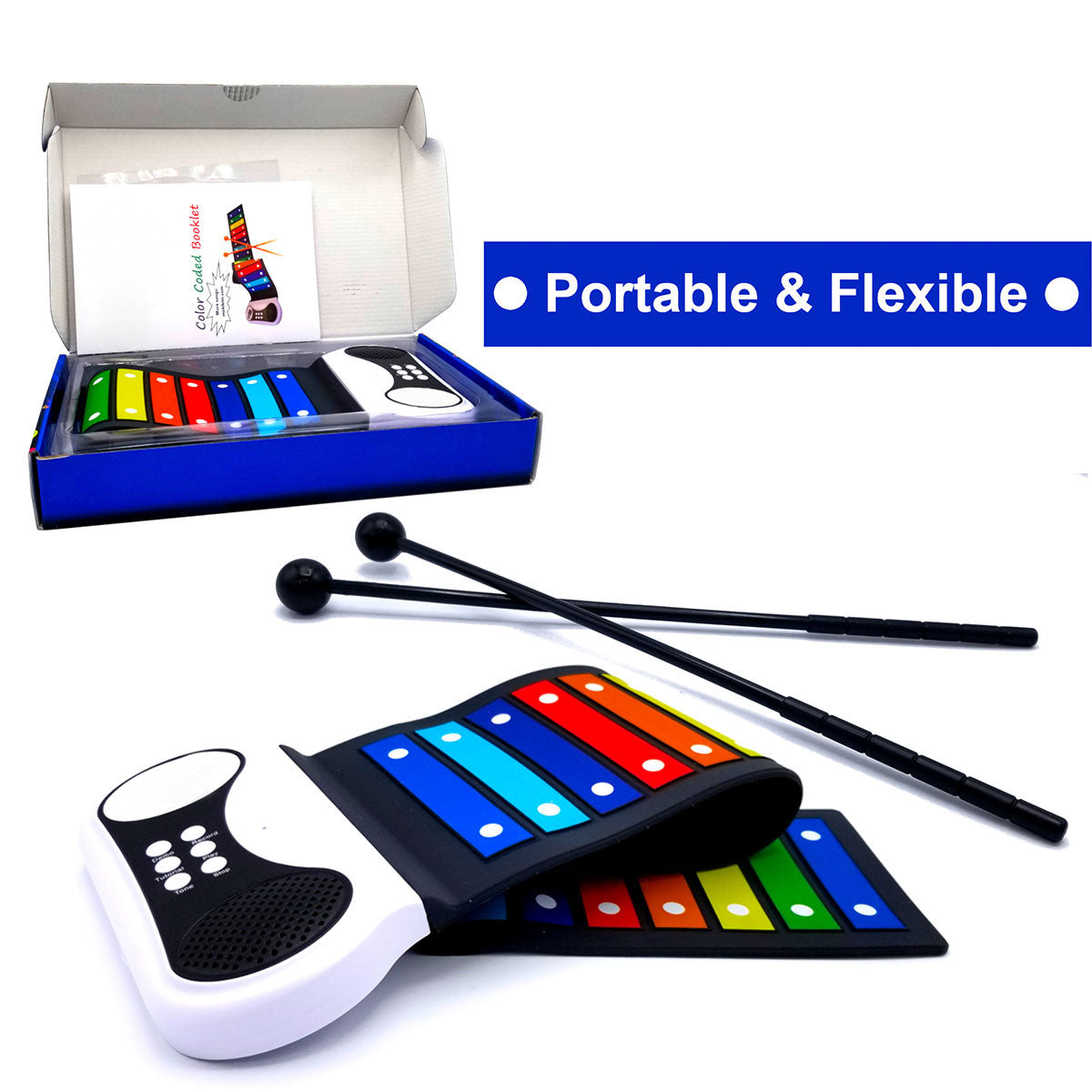 Flexible Roll-Up Xylophone - image 3