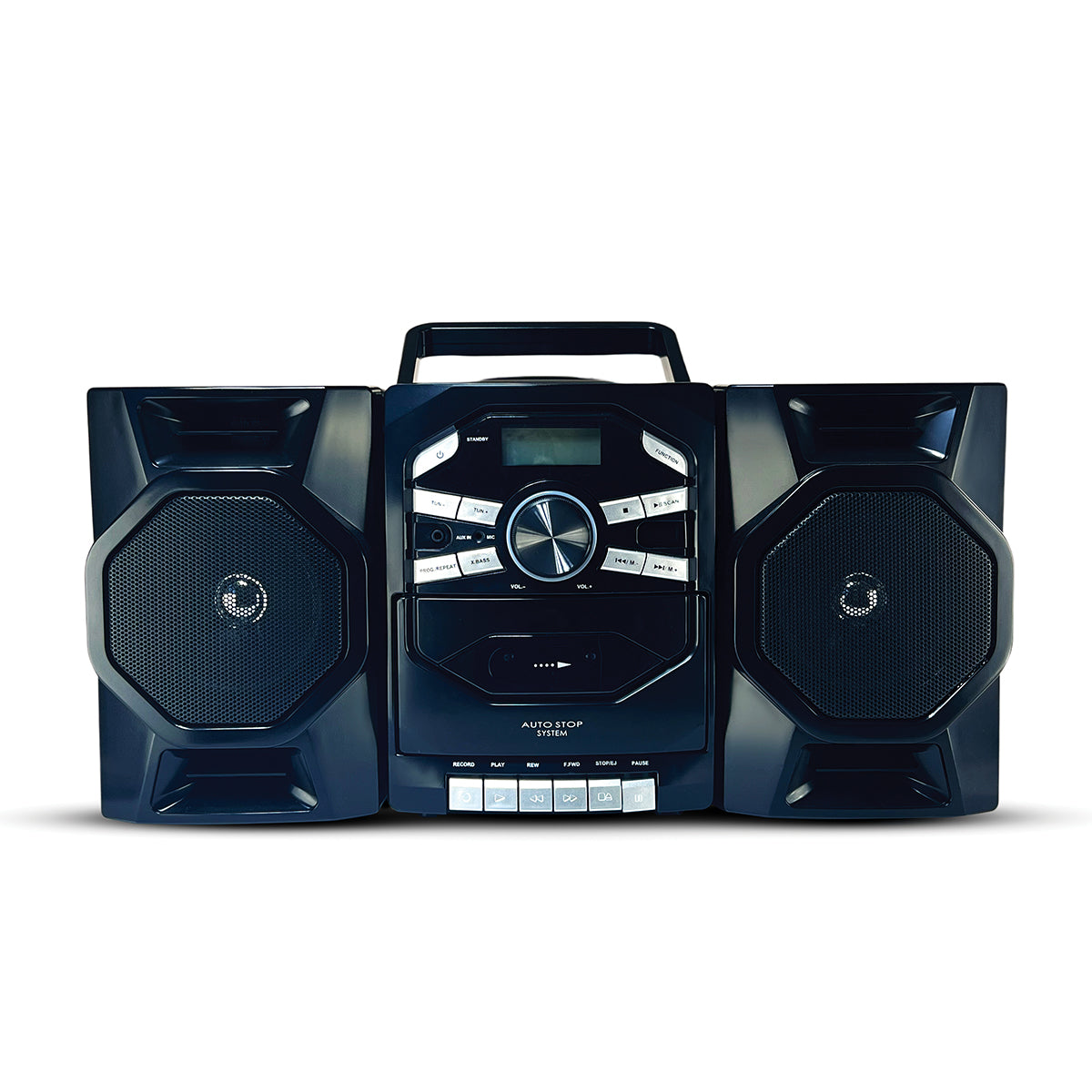 Portable CD and Cassette Stereo Boombox - image 2
