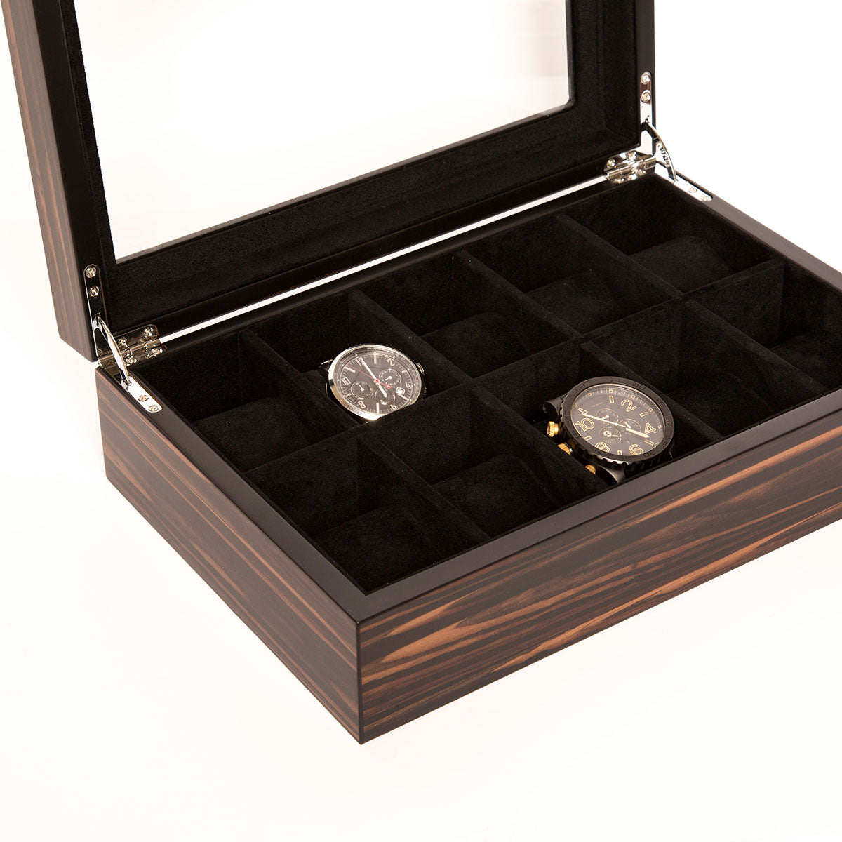 Brouk & Co Matte Ebony Watch Box 10 Slot - image 2