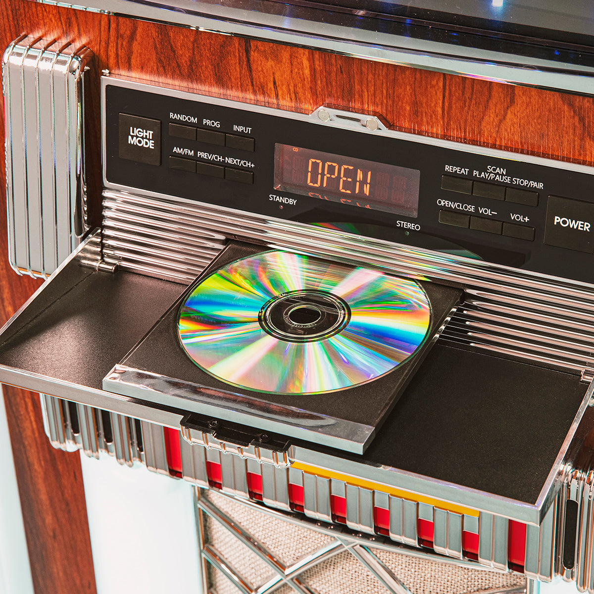 Full-Size CD and Bluetooth Jukebox with Stand - image 7