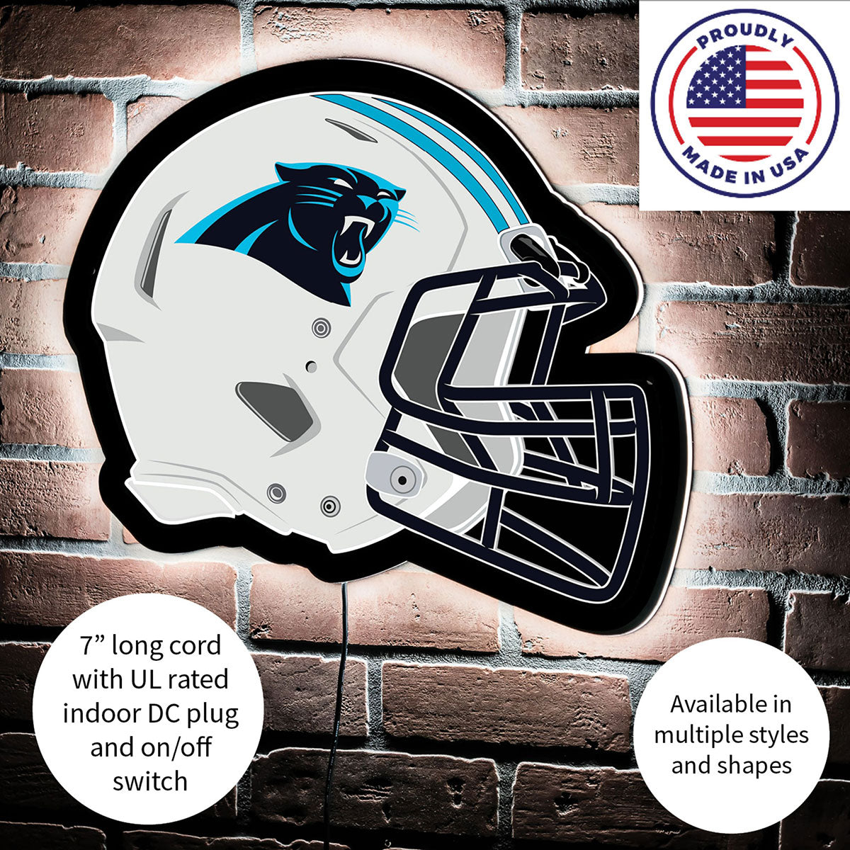 NFL Backlit Helmet Wall Sign - image 92