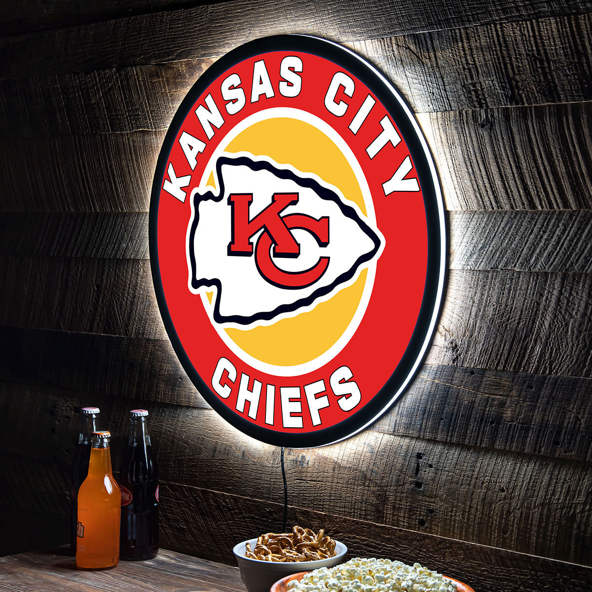 NFL Backlit Full Edge Round Wall Sign - image 58