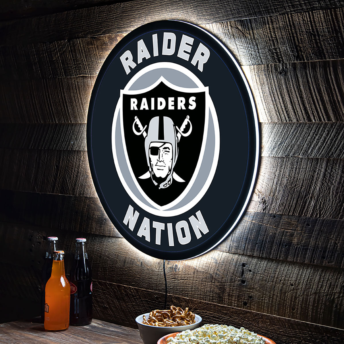 NFL Backlit Full Edge Round Wall Sign - image 61