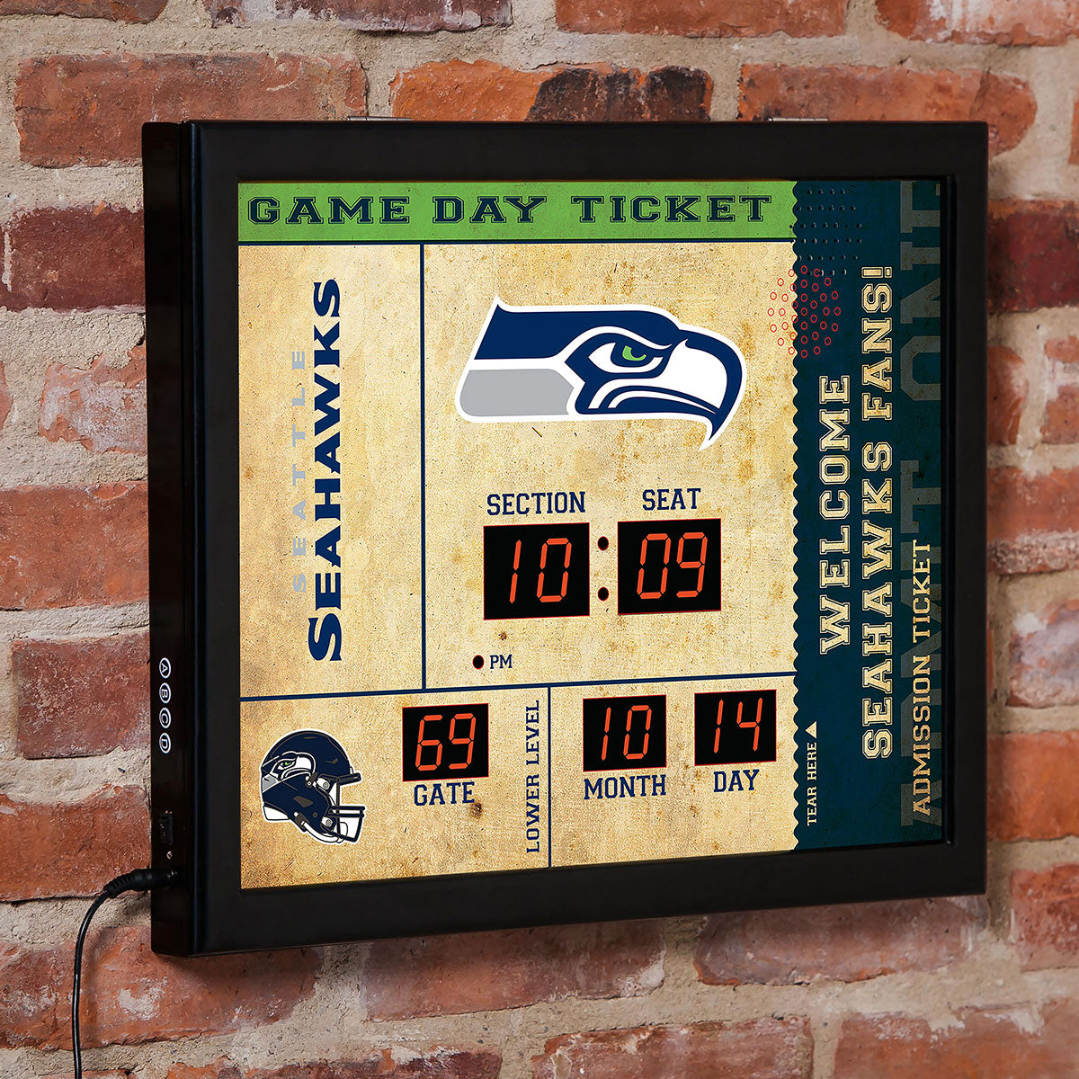 NFL Gameday Ticket Wall Clock and Speaker - image 4
