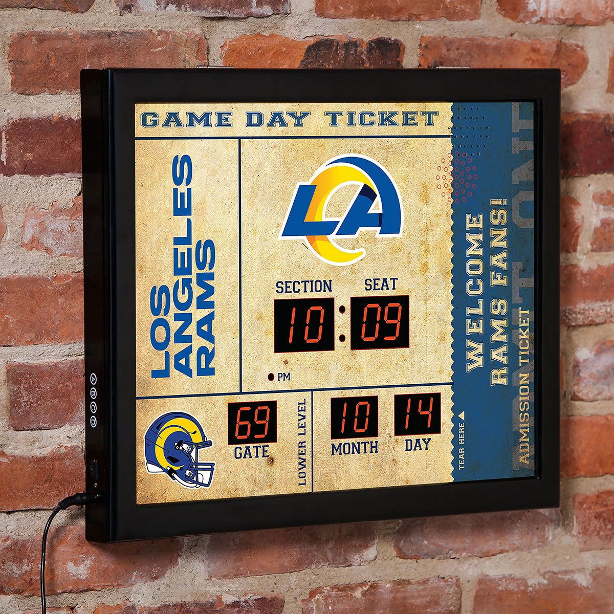 NFL Gameday Ticket Wall Clock and Speaker - image 10