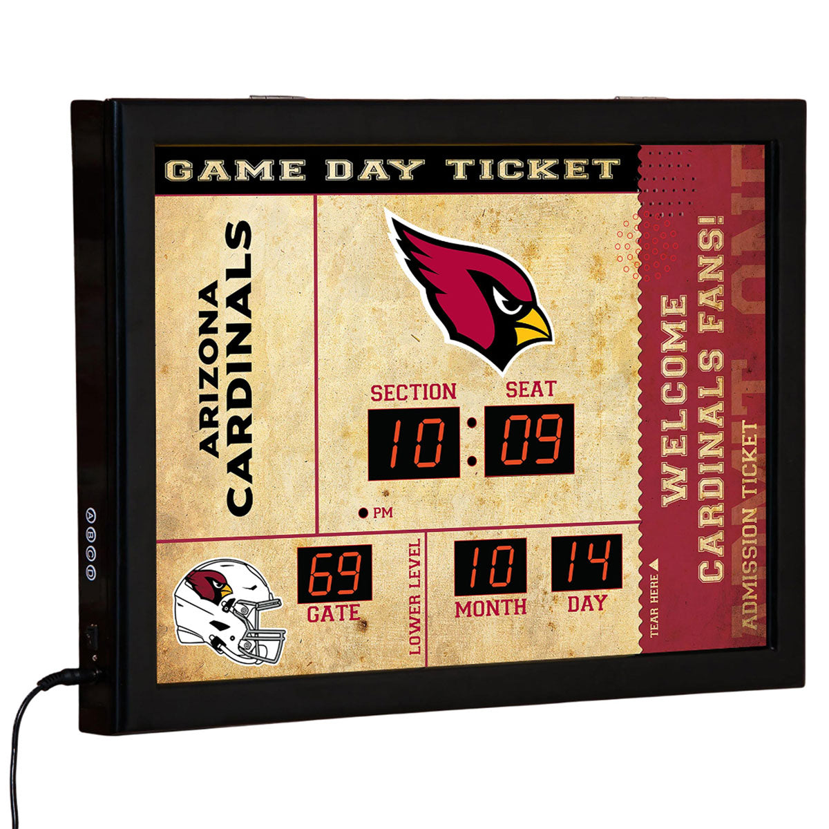 NFL Gameday Ticket Wall Clock and Speaker - image 2