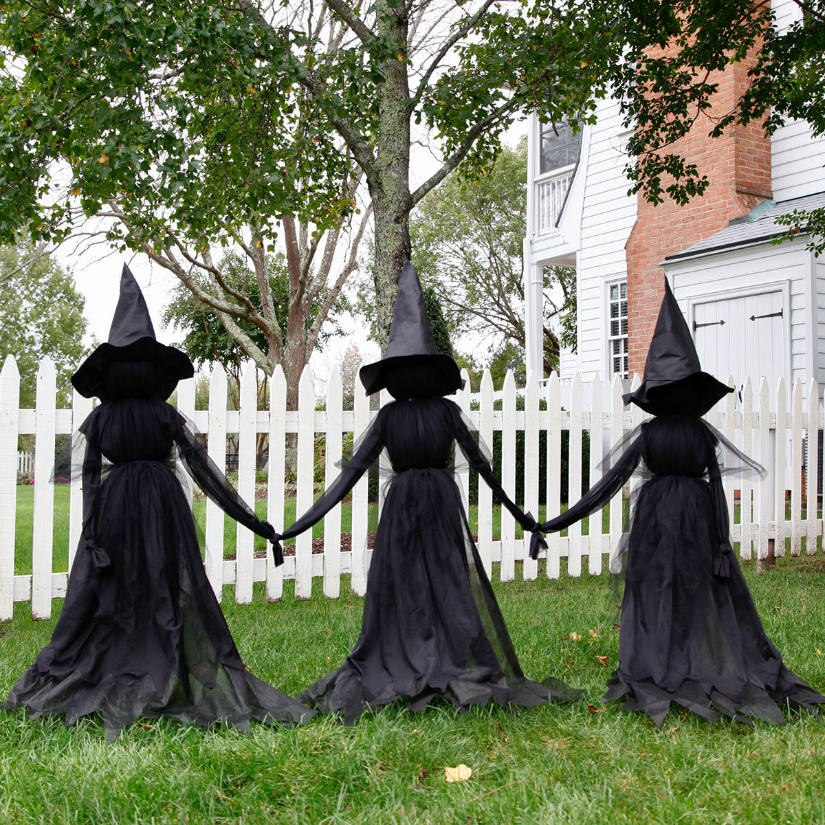 Lighted Outdoor Witch Stakes (Set of 3) - image 4