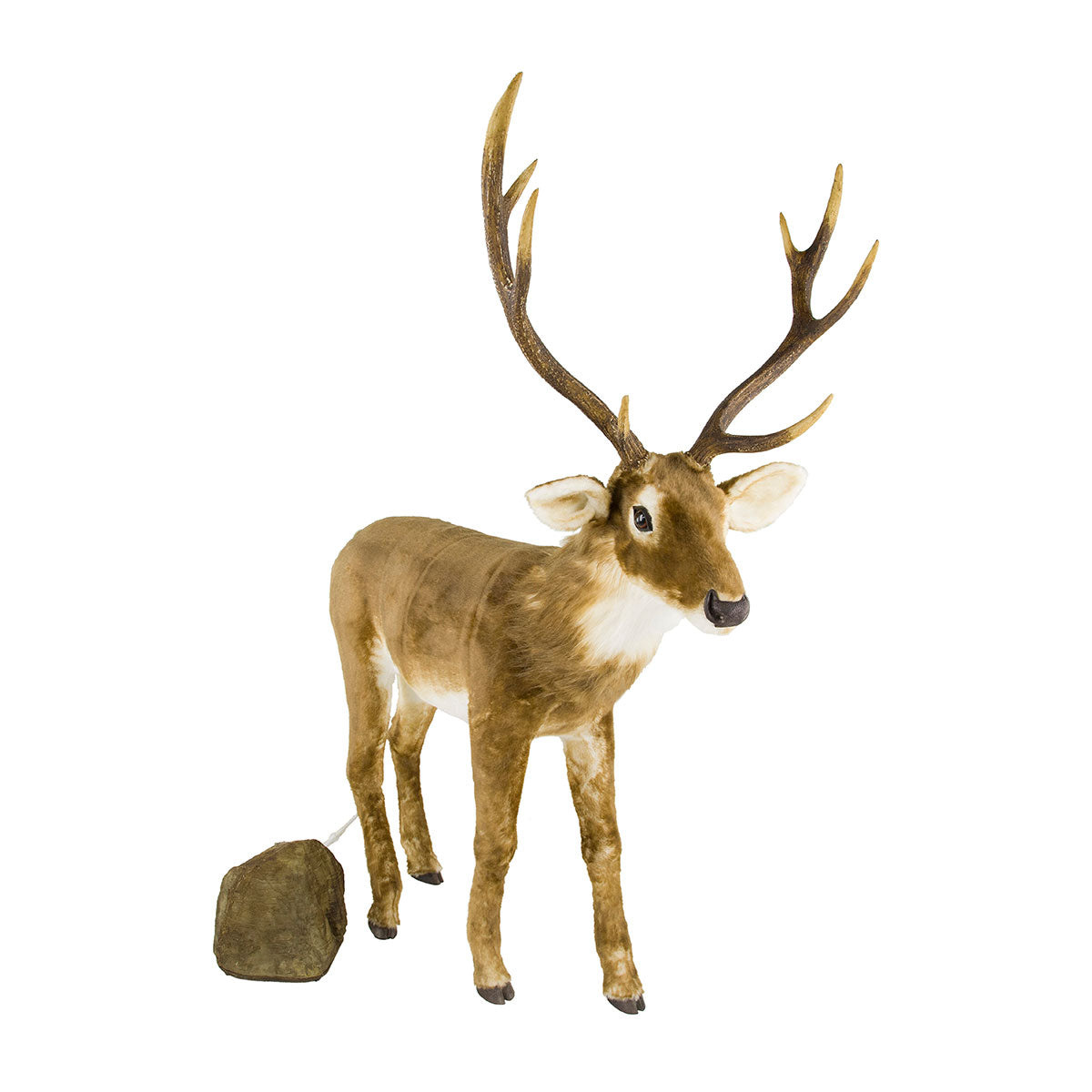 Brown Mechanical Standing Deer - image 2
