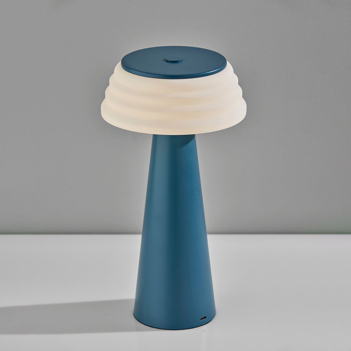 Cordless Indoor/Outdoor Table Lamp with Sleek Plastic Shade - image 3