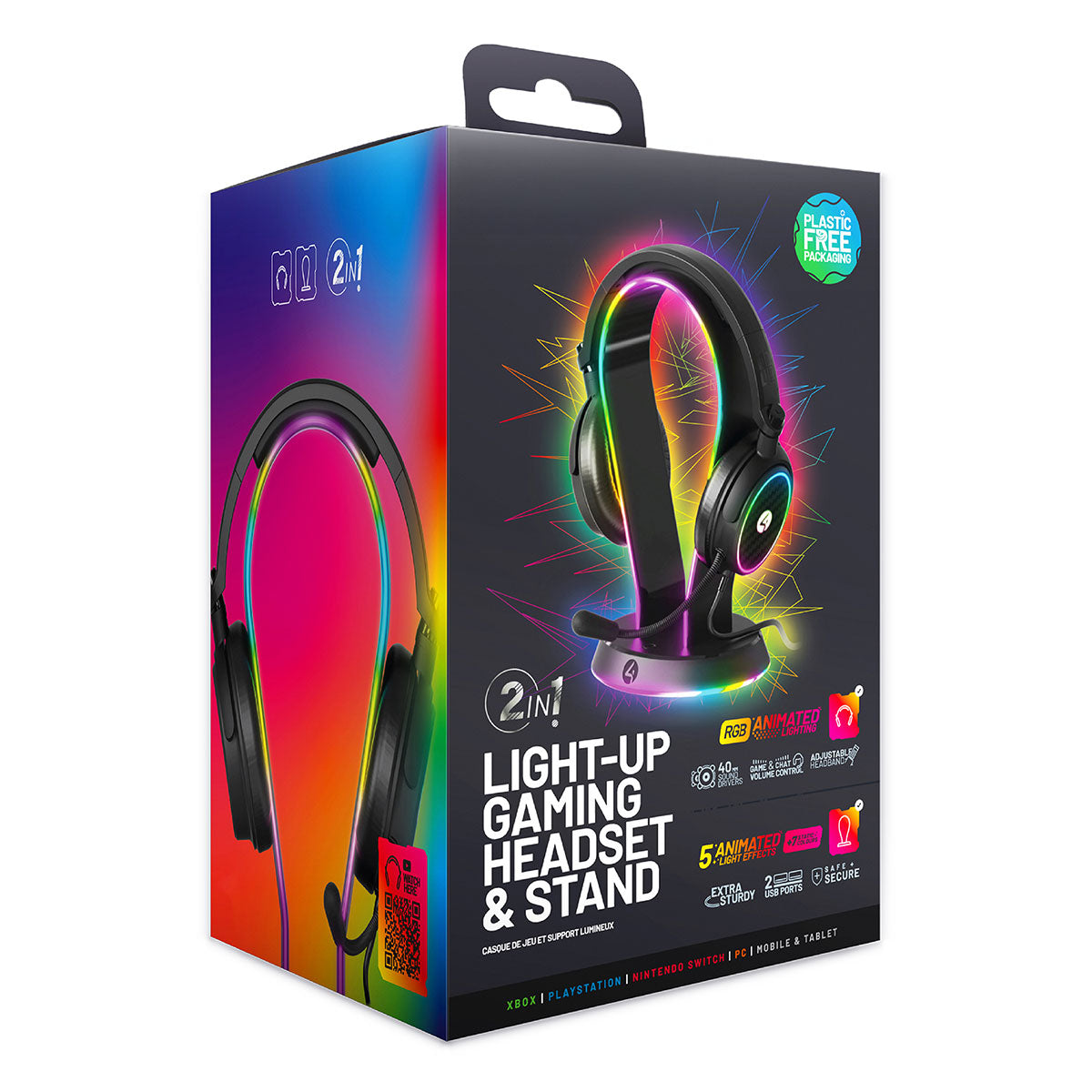 LED Gaming Headset with Stand and Microphone - image 4
