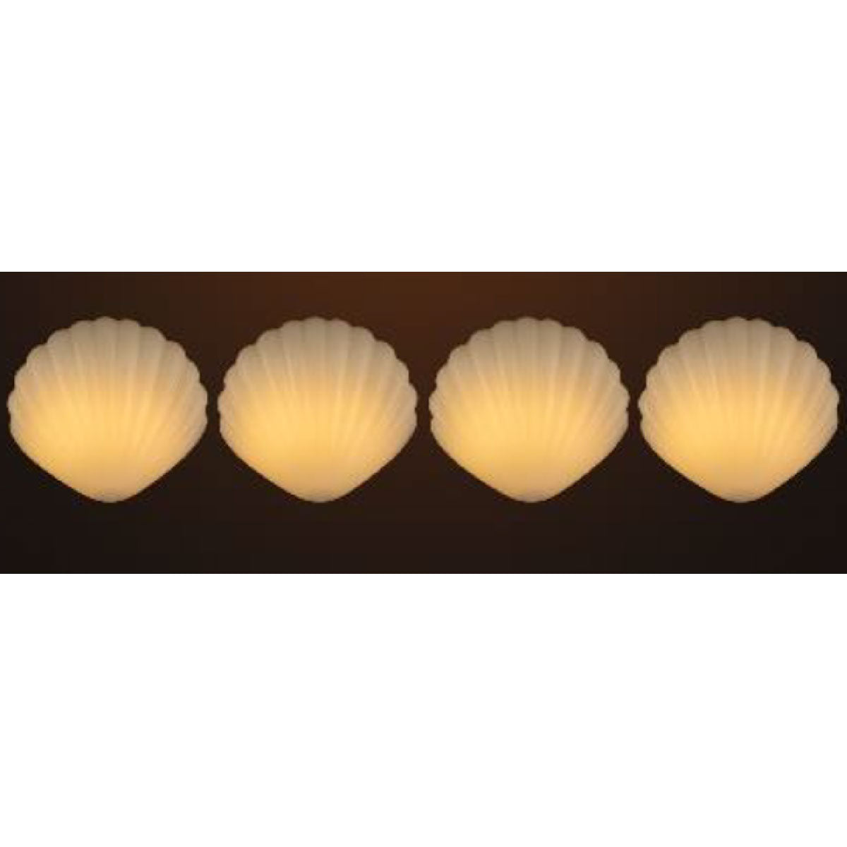 Shell Solar Powered Deck Lights (Set of 4) - image 3