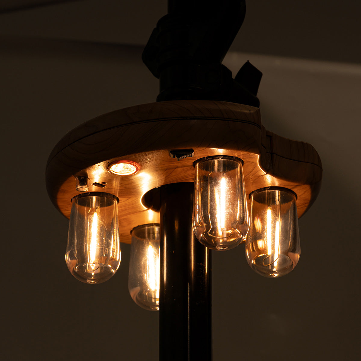 Wood Grain LED Patio Umbrella Light - image 3