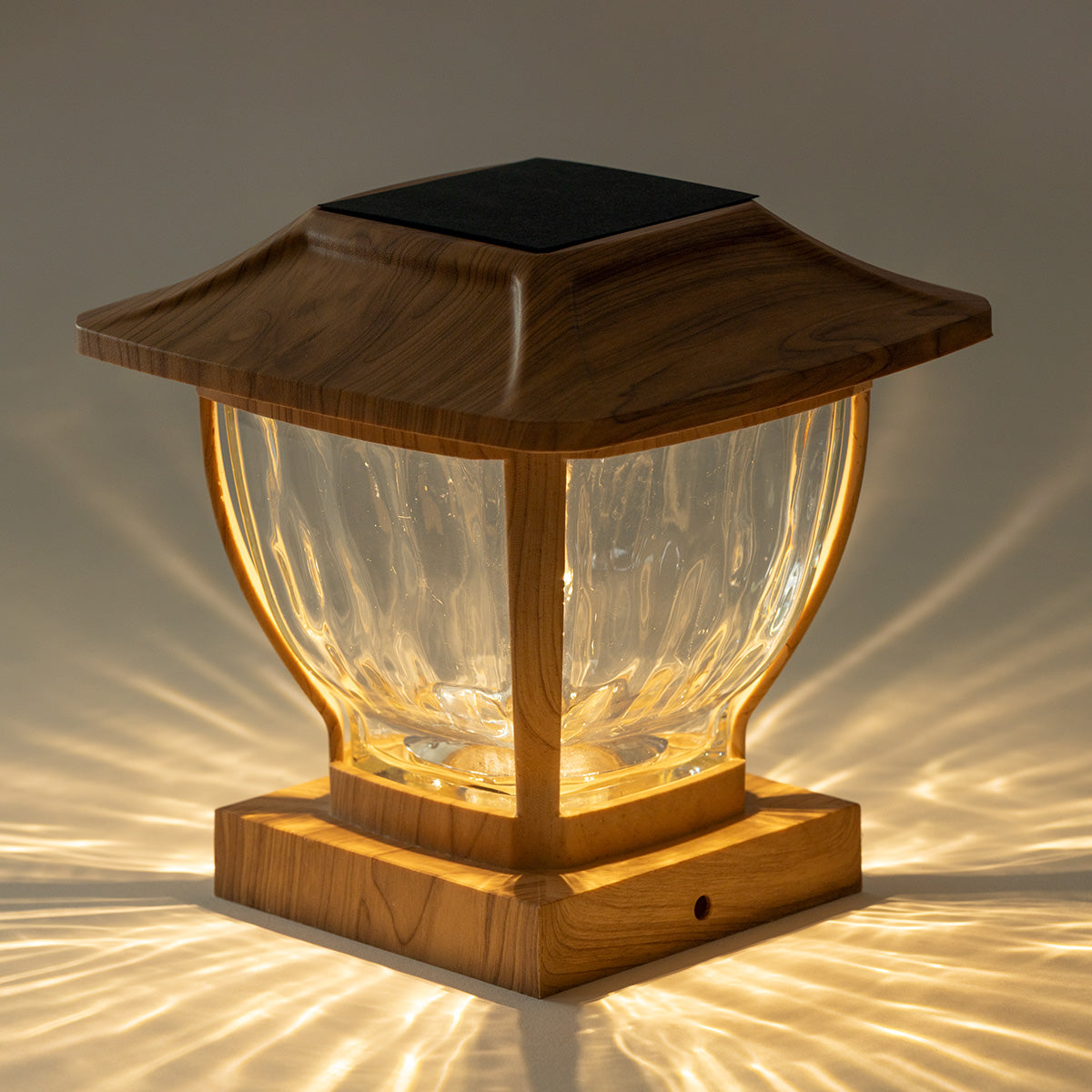 Wave Style Solar Powered Post Lights (Set of 4) - image 10