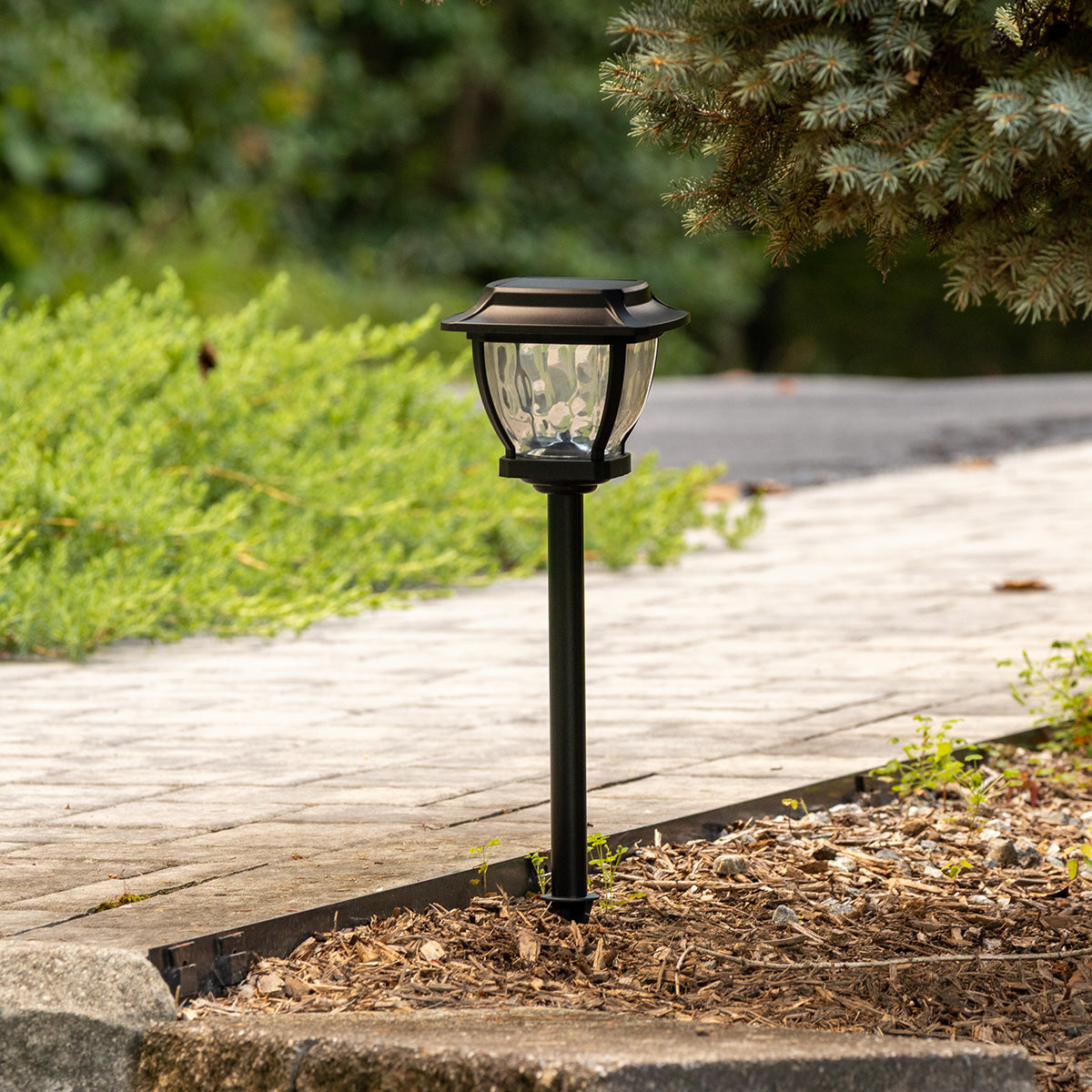 Wave Style Solar Powered Pathway Lights (Set of 2) - image 12