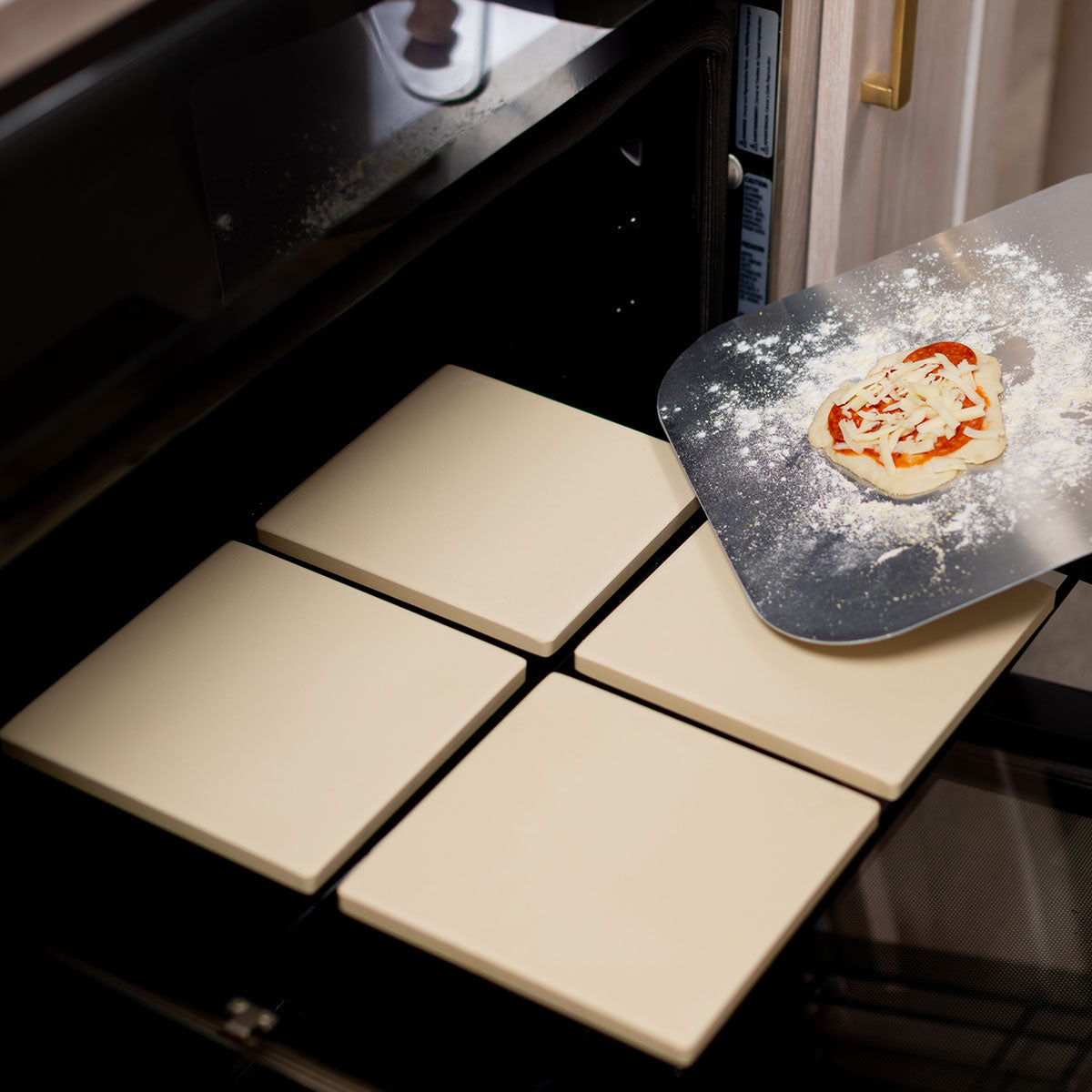 Cordierite Square Pizza Stone 4 Piece Set - image 5