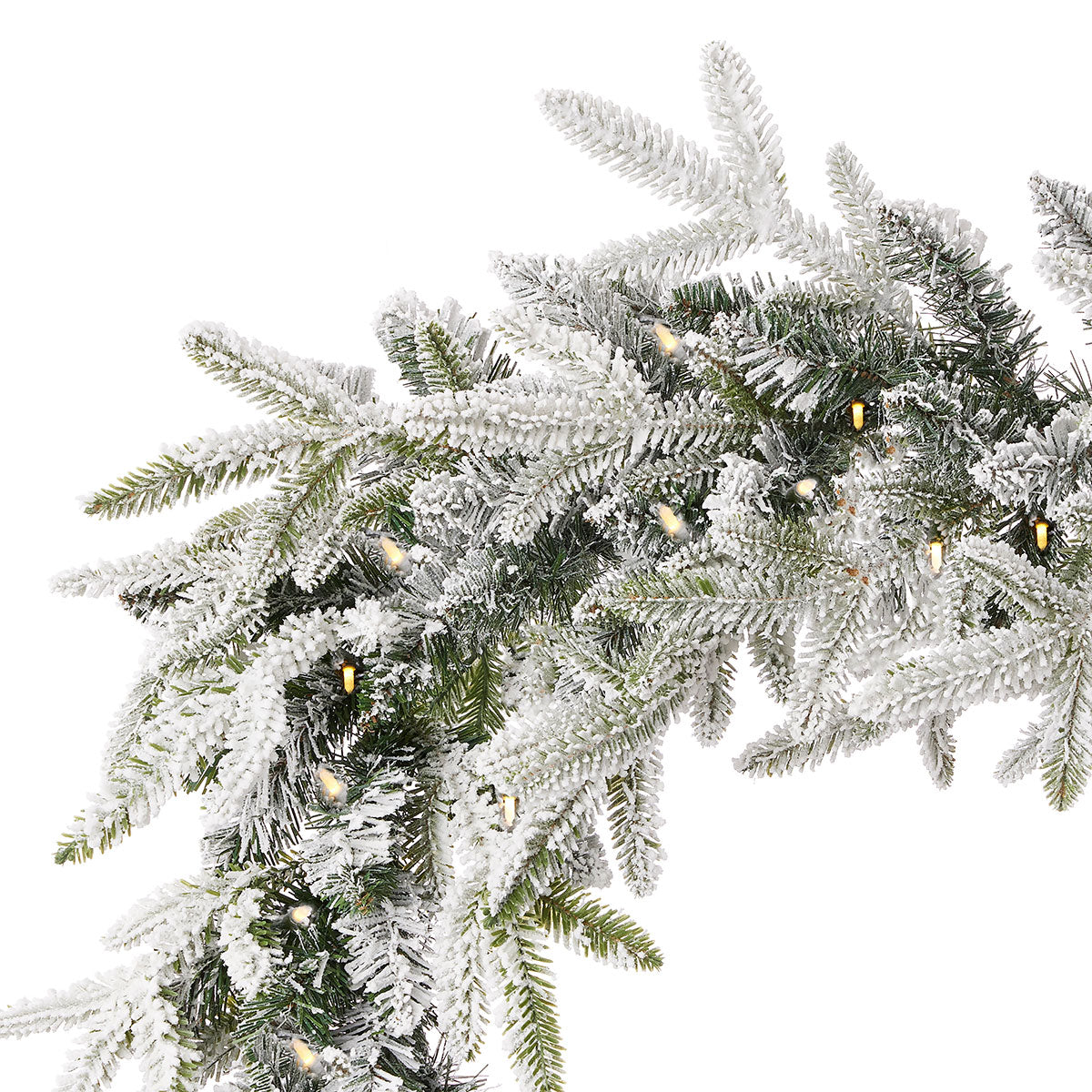 9' Flocked Frasier Fir Garland - image 3