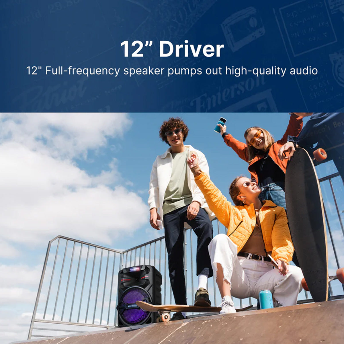 12'' Portable Party Speaker - image 2
