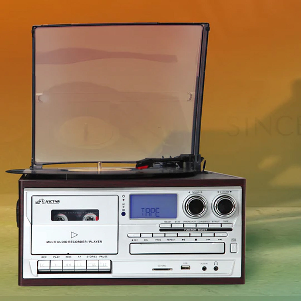 8-in-1 Retro Inspired Multimedia Center - image 9