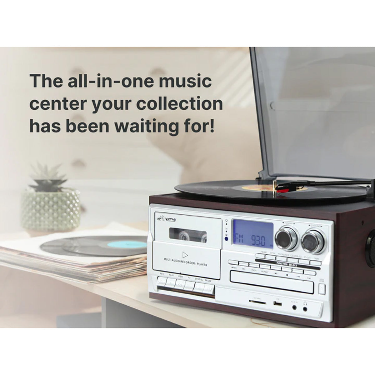 8-in-1 Retro Inspired Multimedia Center - image 10