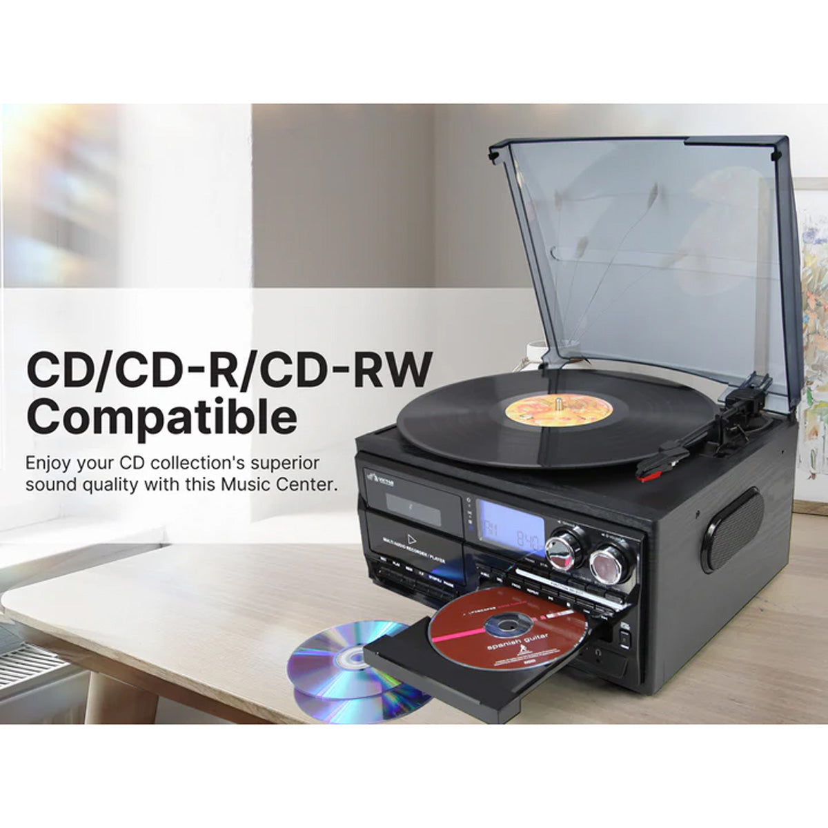 8-in-1 Retro Inspired Multimedia Center - image 4