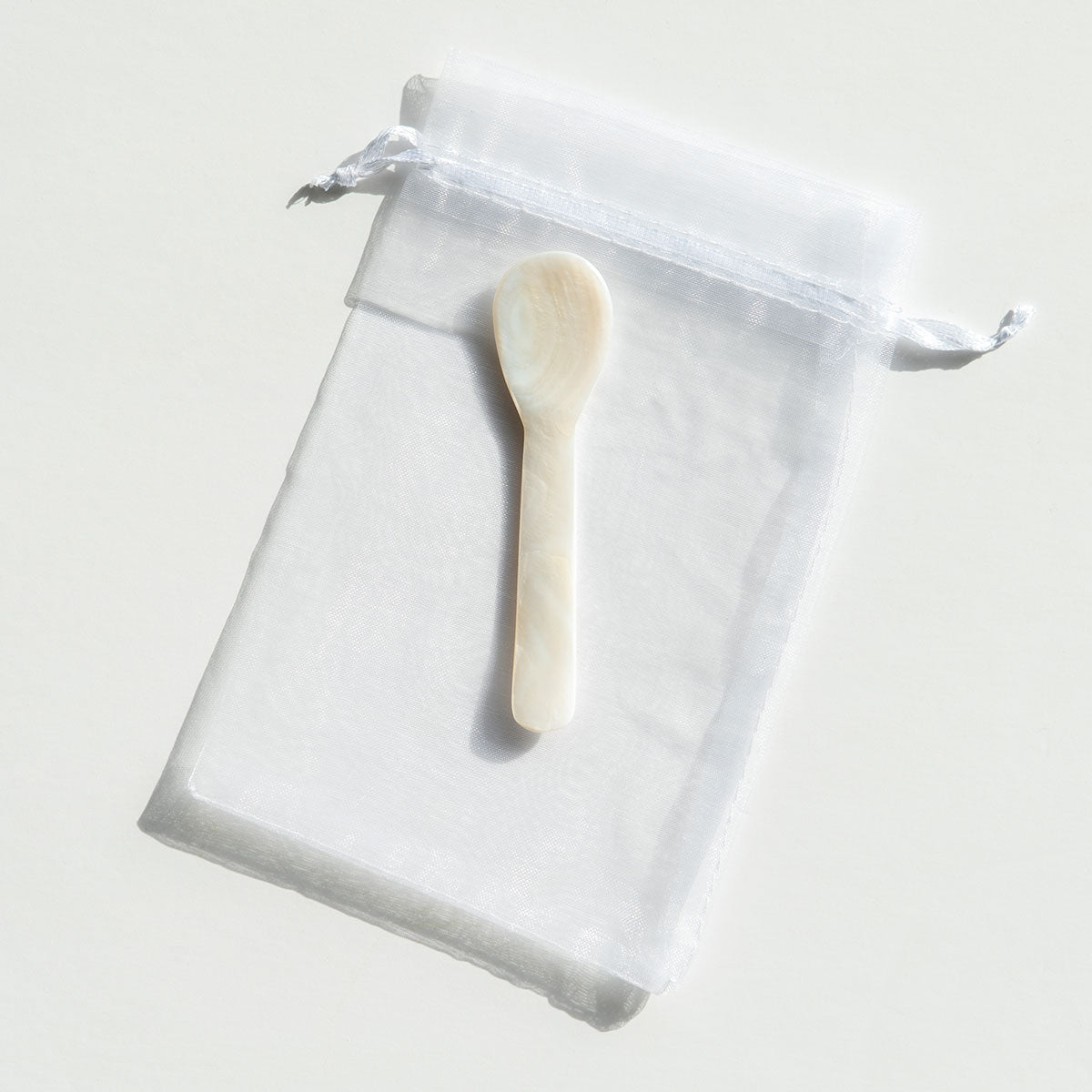 Mother of Pearl Caviar Dish and Spoon Duo - image 2